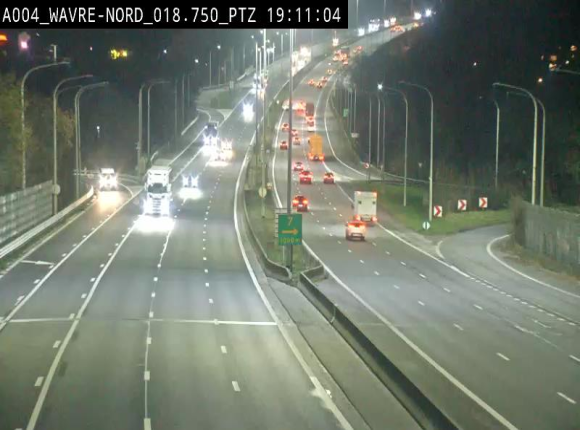 <h2>Webcam traffic E411(A4) - BK 18.7 - Bierges (Wavre Nord)</h2>