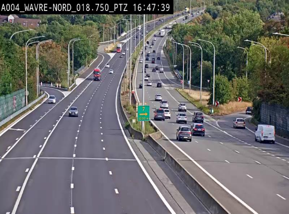 <h2>Webcam traffic E411(A4) - BK 18.7 - Bierges (Wavre Nord)</h2>