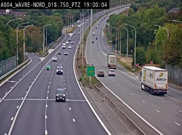 <h2>Webcam traffic E411(A4) - BK 18.7 - Bierges (Wavre Nord)</h2>