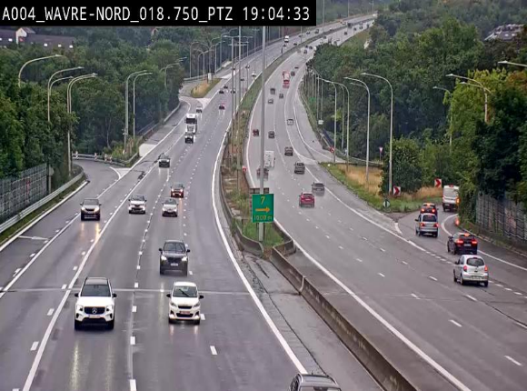 <h2>Webcam traffic E411(A4) - BK 18.7 - Bierges (Wavre Nord)</h2>