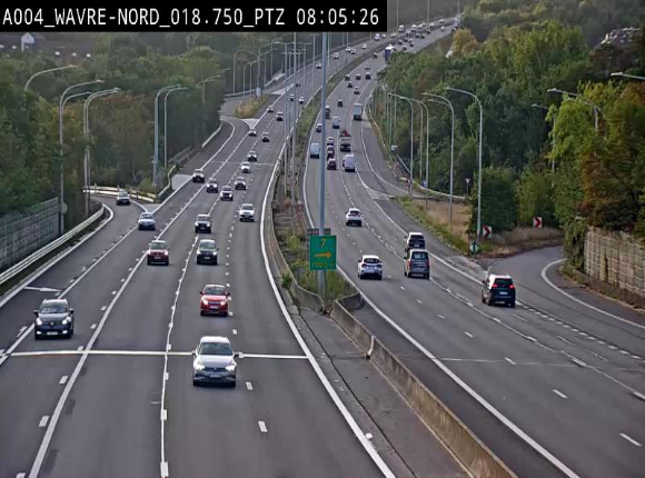 <h2>Webcam traffic E411(A4) - BK 18.7 - Bierges (Wavre Nord)</h2>