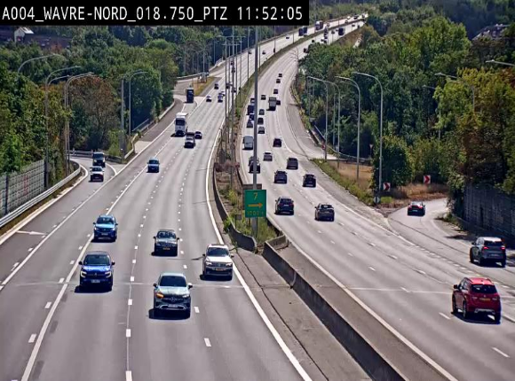 <h2>Webcam traffic E411(A4) - BK 18.7 - Bierges (Wavre Nord)</h2>