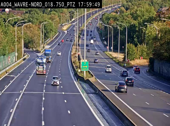 <h2>Webcam traffic E411(A4) - BK 18.7 - Bierges (Wavre Nord)</h2>