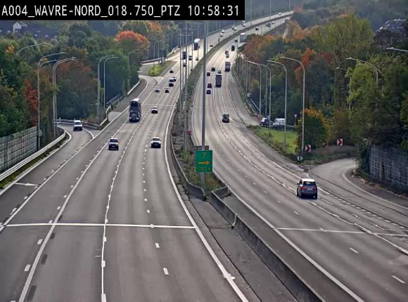 <h2>Webcam traffic E411(A4) - BK 18.7 - Bierges (Wavre Nord)</h2>