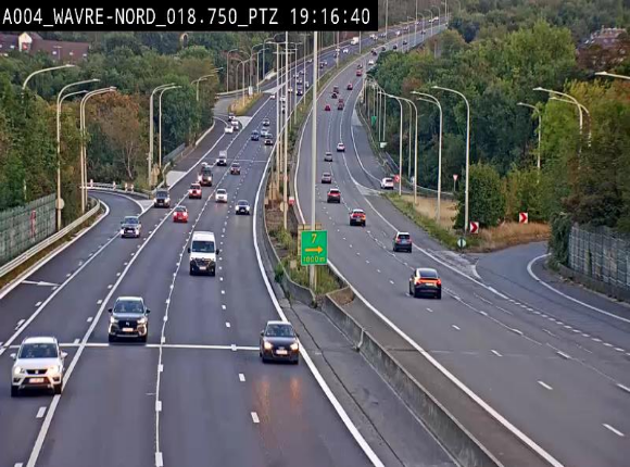 <h2>Webcam traffic E411(A4) - BK 18.7 - Bierges (Wavre Nord)</h2>