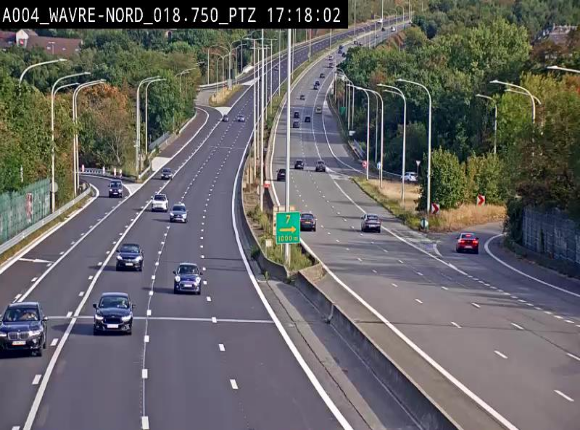 <h2>Webcam traffic E411(A4) - BK 18.7 - Bierges (Wavre Nord)</h2>