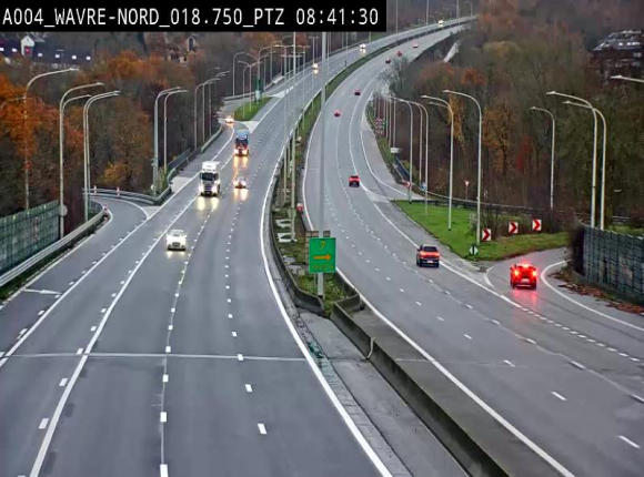 Webcam traffic E411(A4) - BK 18.7 - Bierges (Wavre Nord)