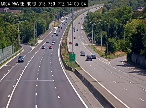 Webcam traffic E411(A4) - BK 18.7 - Bierges (Wavre Nord)