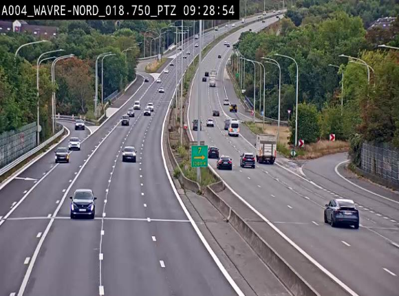 <h2>Webcam traffic E411(A4) - BK 18.7 - Bierges (Wavre Nord)</h2>