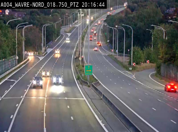 <h2>Webcam traffic E411(A4) - BK 18.7 - Bierges (Wavre Nord)</h2>