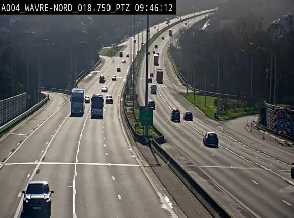 Webcam traffic E411(A4) - BK 18.7 - Bierges (Wavre Nord)