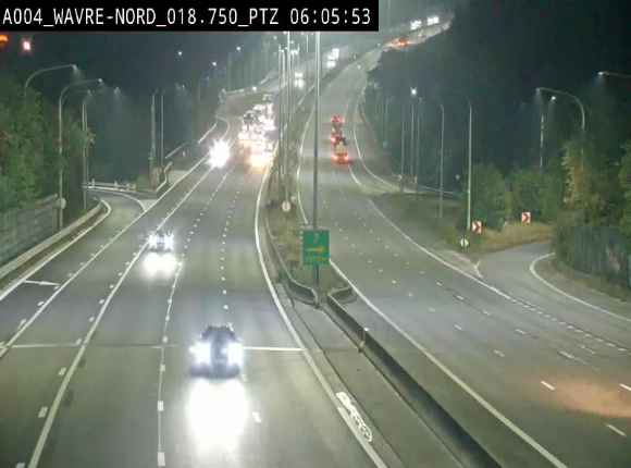 <h2>Webcam traffic E411(A4) - BK 18.7 - Bierges (Wavre Nord)</h2>