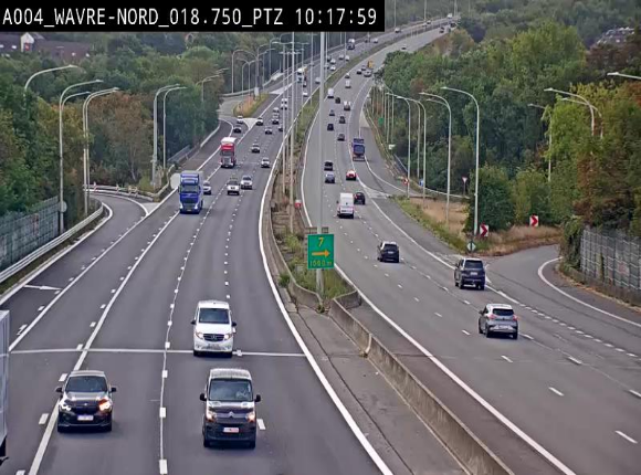 <h2>Webcam traffic E411(A4) - BK 18.7 - Bierges (Wavre Nord)</h2>