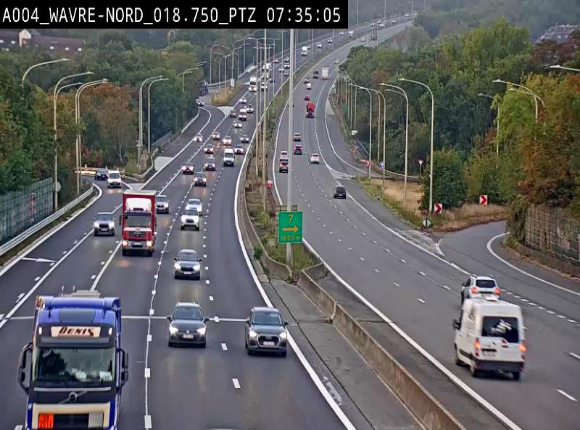 <h2>Webcam traffic E411(A4) - BK 18.7 - Bierges (Wavre Nord)</h2>