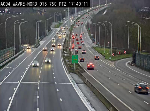 <h2>Webcam traffic E411(A4) - BK 18.7 - Bierges (Wavre Nord)</h2>