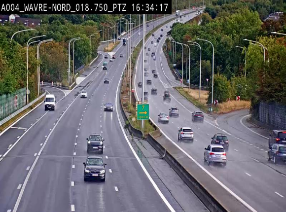 <h2>Webcam traffic E411(A4) - BK 18.7 - Bierges (Wavre Nord)</h2>