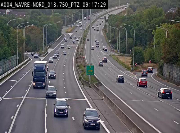 <h2>Webcam traffic E411(A4) - BK 18.7 - Bierges (Wavre Nord)</h2>
