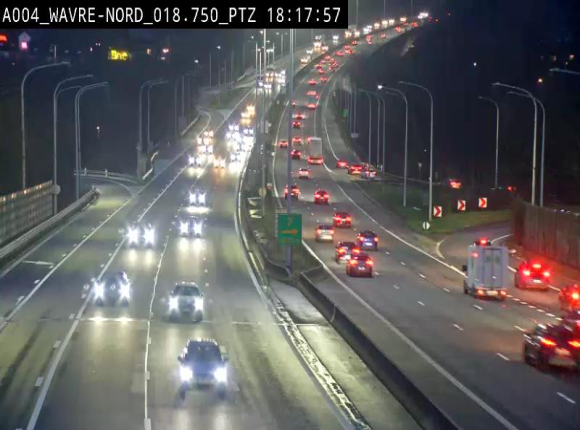 <h2>Webcam traffic E411(A4) - BK 18.7 - Bierges (Wavre Nord)</h2>
