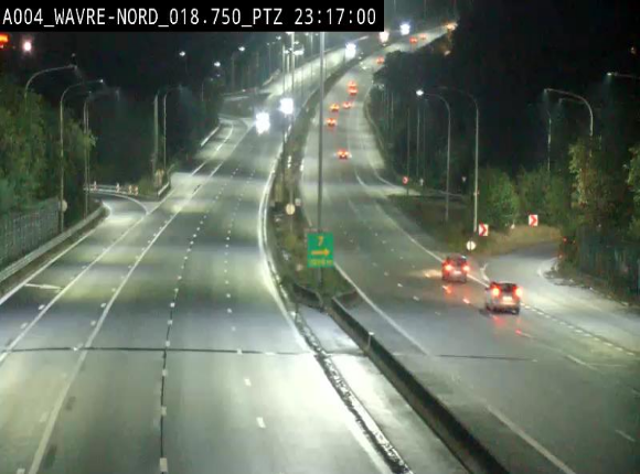 <h2>Webcam traffic E411(A4) - BK 18.7 - Bierges (Wavre Nord)</h2>