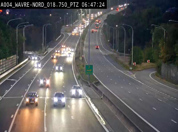 <h2>Webcam traffic E411(A4) - BK 18.7 - Bierges (Wavre Nord)</h2>