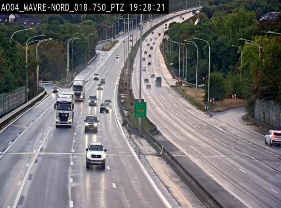 <h2>Webcam traffic E411(A4) - BK 18.7 - Bierges (Wavre Nord)</h2>