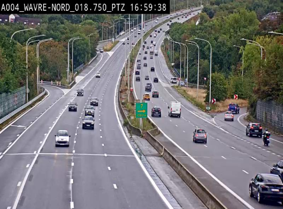 <h2>Webcam traffic E411(A4) - BK 18.7 - Bierges (Wavre Nord)</h2>