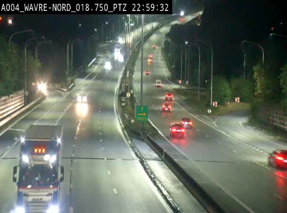 <h2>Webcam traffic E411(A4) - BK 18.7 - Bierges (Wavre Nord)</h2>