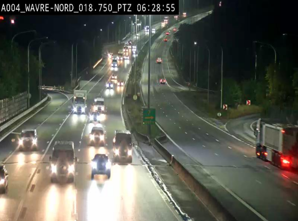 <h2>Webcam traffic E411(A4) - BK 18.7 - Bierges (Wavre Nord)</h2>