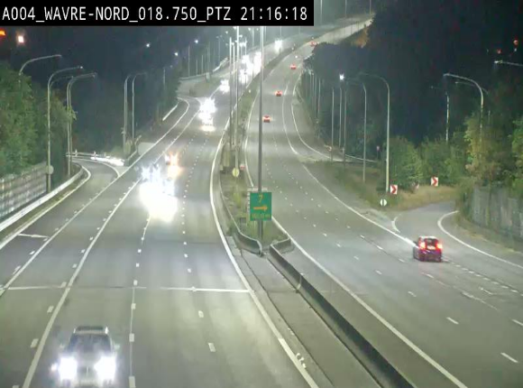 <h2>Webcam traffic E411(A4) - BK 18.7 - Bierges (Wavre Nord)</h2>