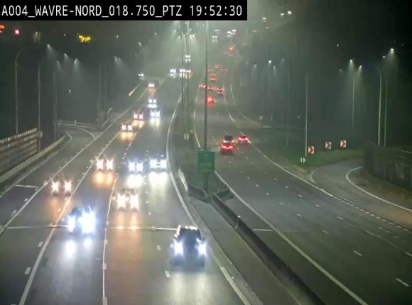 Webcam traffic E411(A4) - BK 18.7 - Bierges (Wavre Nord)