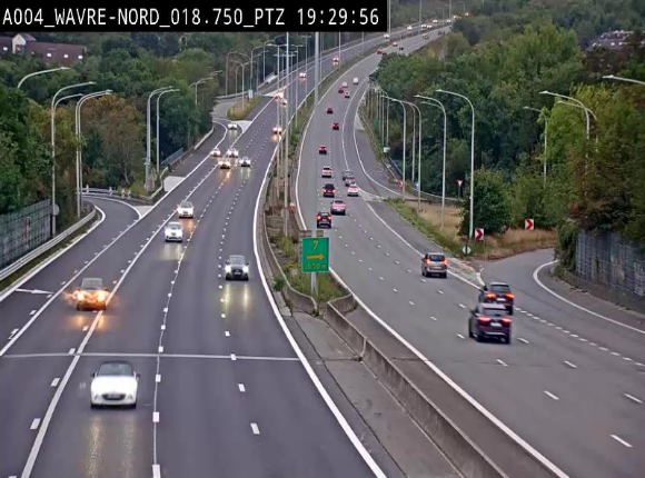 <h2>Webcam traffic E411(A4) - BK 18.7 - Bierges (Wavre Nord)</h2>