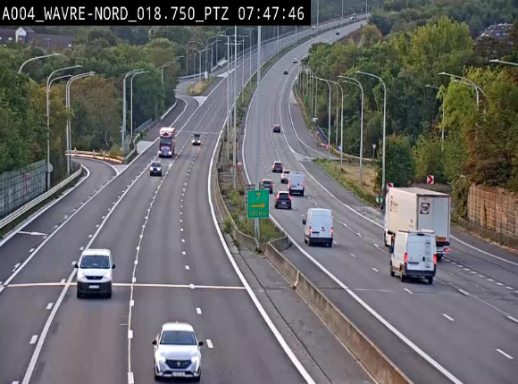 <h2>Webcam traffic E411(A4) - BK 18.7 - Bierges (Wavre Nord)</h2>