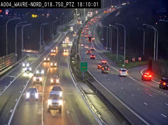 Webcam traffic E411(A4) - BK 18.7 - Bierges (Wavre Nord)