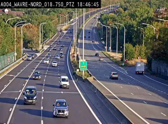 Webcam traffic E411(A4) - BK 18.7 - Bierges (Wavre Nord)