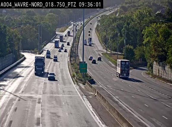 <h2>Webcam traffic E411(A4) - BK 18.7 - Bierges (Wavre Nord)</h2>