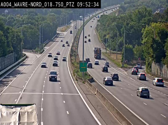 Webcam traffic E411(A4) - BK 18.7 - Bierges (Wavre Nord)