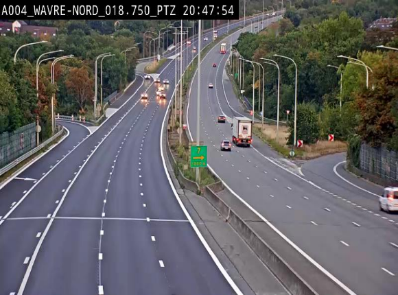 <h2>Webcam traffic E411(A4) - BK 18.7 - Bierges (Wavre Nord)</h2>