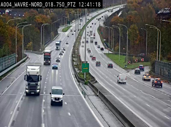 <h2>Webcam traffic E411(A4) - BK 18.7 - Bierges (Wavre Nord)</h2>