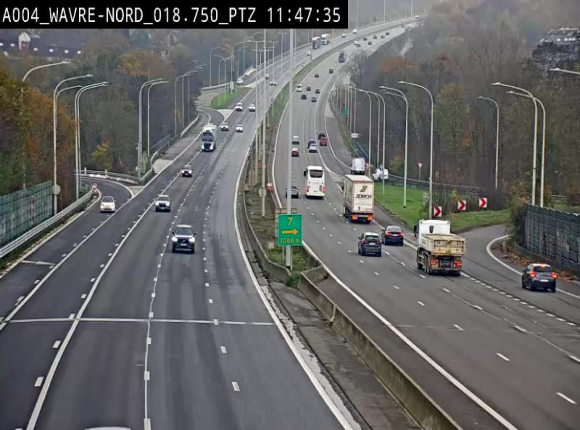 <h2>Webcam traffic E411(A4) - BK 18.7 - Bierges (Wavre Nord)</h2>