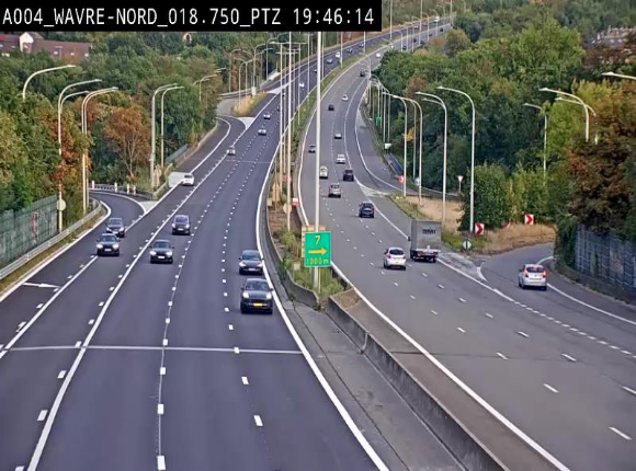 <h2>Webcam traffic E411(A4) - BK 18.7 - Bierges (Wavre Nord)</h2>