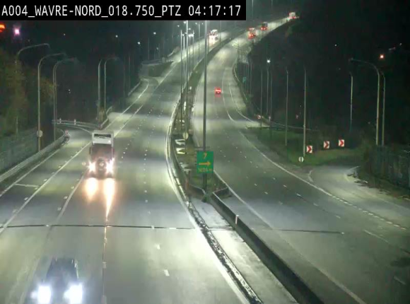 <h2>Webcam traffic E411(A4) - BK 18.7 - Bierges (Wavre Nord)</h2>