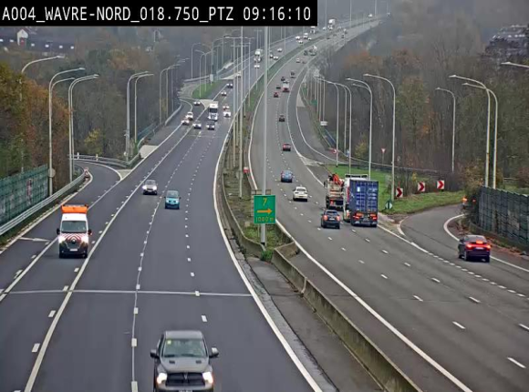 <h2>Webcam traffic E411(A4) - BK 18.7 - Bierges (Wavre Nord)</h2>