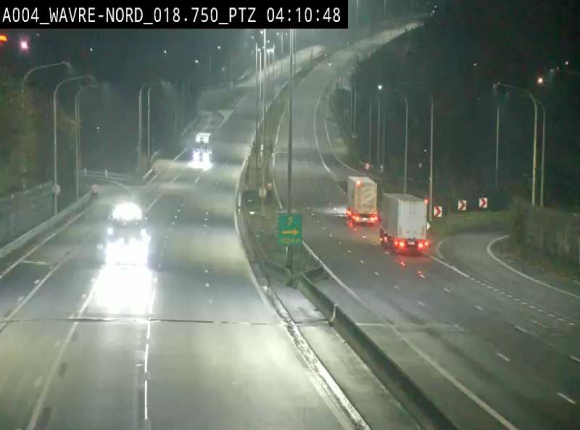 <h2>Webcam traffic E411(A4) - BK 18.7 - Bierges (Wavre Nord)</h2>