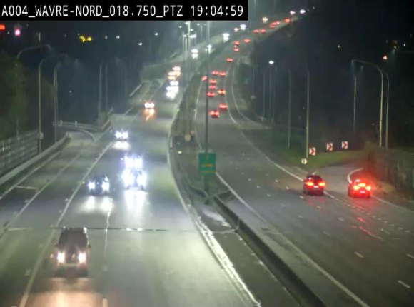 <h2>Webcam traffic E411(A4) - BK 18.7 - Bierges (Wavre Nord)</h2>