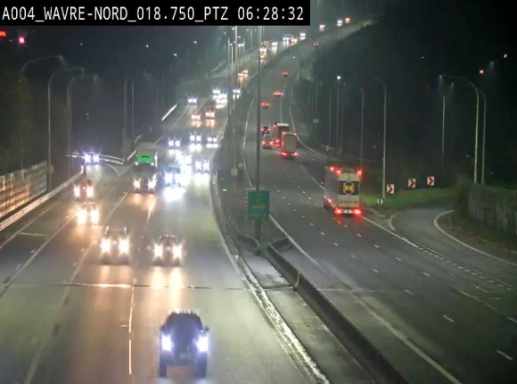 <h2>Webcam traffic E411(A4) - BK 18.7 - Bierges (Wavre Nord)</h2>