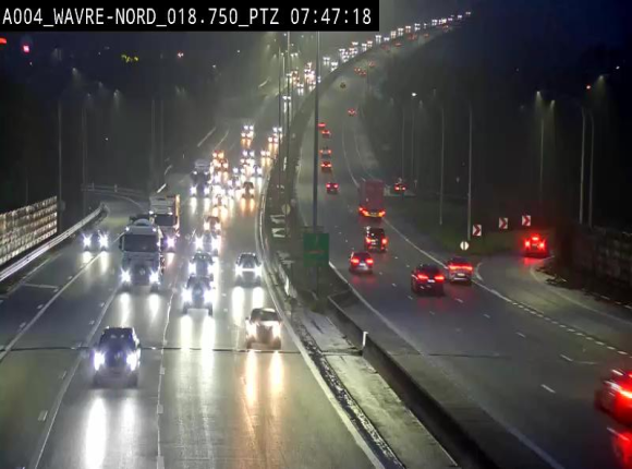 <h2>Webcam traffic E411(A4) - BK 18.7 - Bierges (Wavre Nord)</h2>