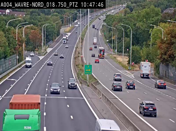<h2>Webcam traffic E411(A4) - BK 18.7 - Bierges (Wavre Nord)</h2>