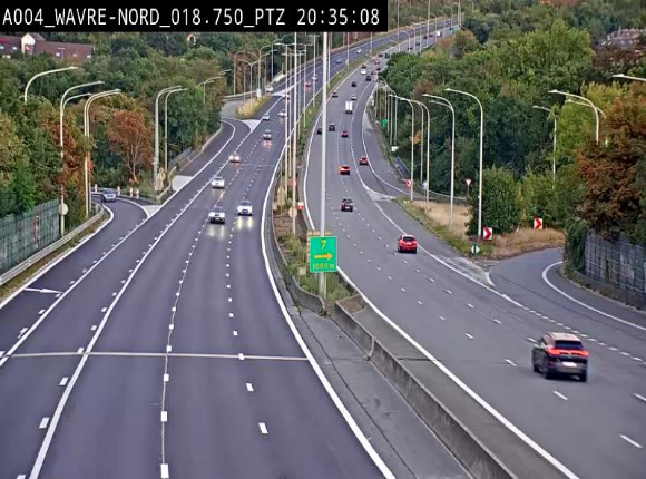 <h2>Webcam traffic E411(A4) - BK 18.7 - Bierges (Wavre Nord)</h2>