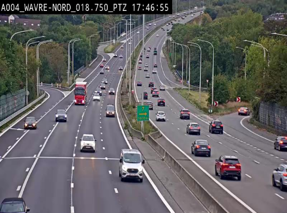 <h2>Webcam traffic E411(A4) - BK 18.7 - Bierges (Wavre Nord)</h2>