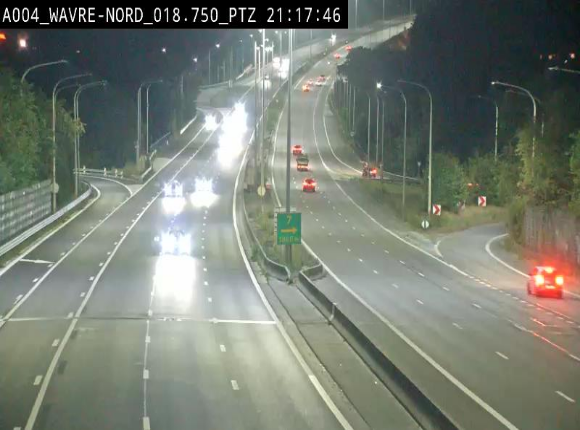 Webcam traffic E411(A4) - BK 18.7 - Bierges (Wavre Nord)